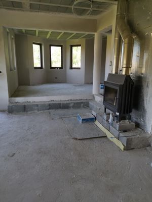 tynk cementowo wapienny biały salon
